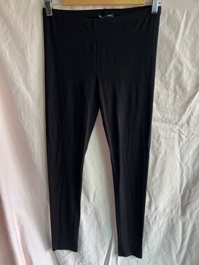 Eileen Fisher Black Elastic Waist Pull-On Pants XS   Spandex blend